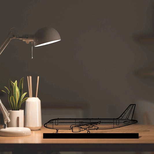 A320 CFM56 Silhouette Metal Art Stand