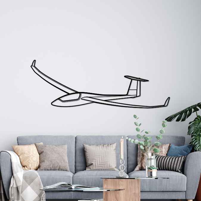 Ventus-2cxT Angle Silhouette Metal Wall Art