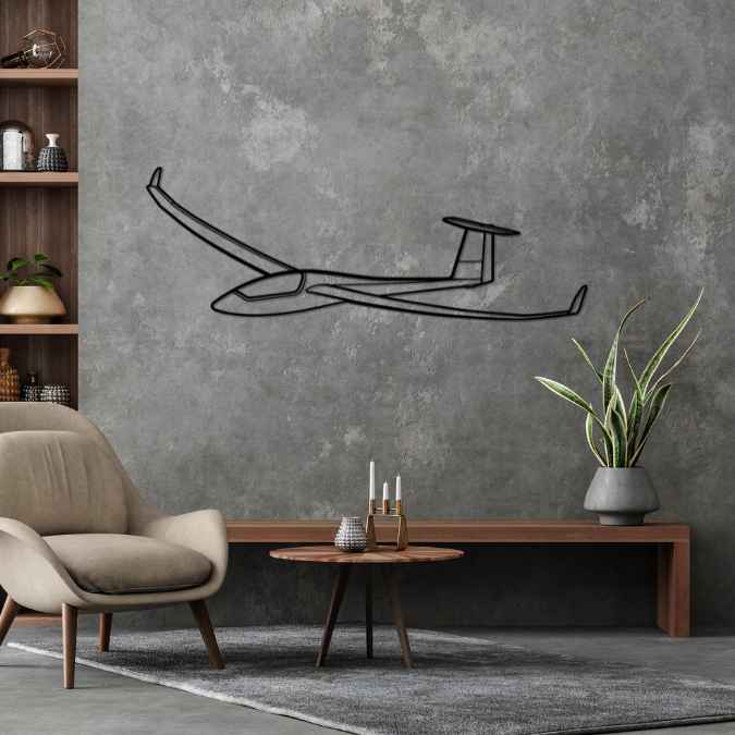 Ventus-2cxT Angle Silhouette Metal Wall Art