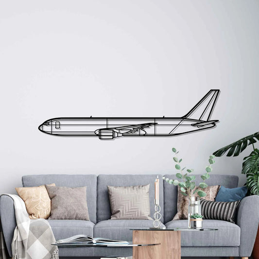 767-300F Silhouette Metal Wall Art