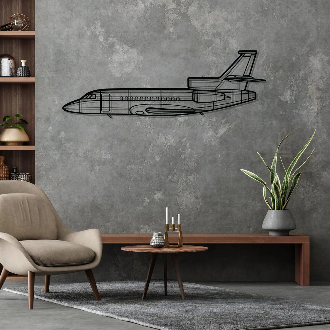 Falcon 900EX Silhouette Metal Wall Art (Copy)