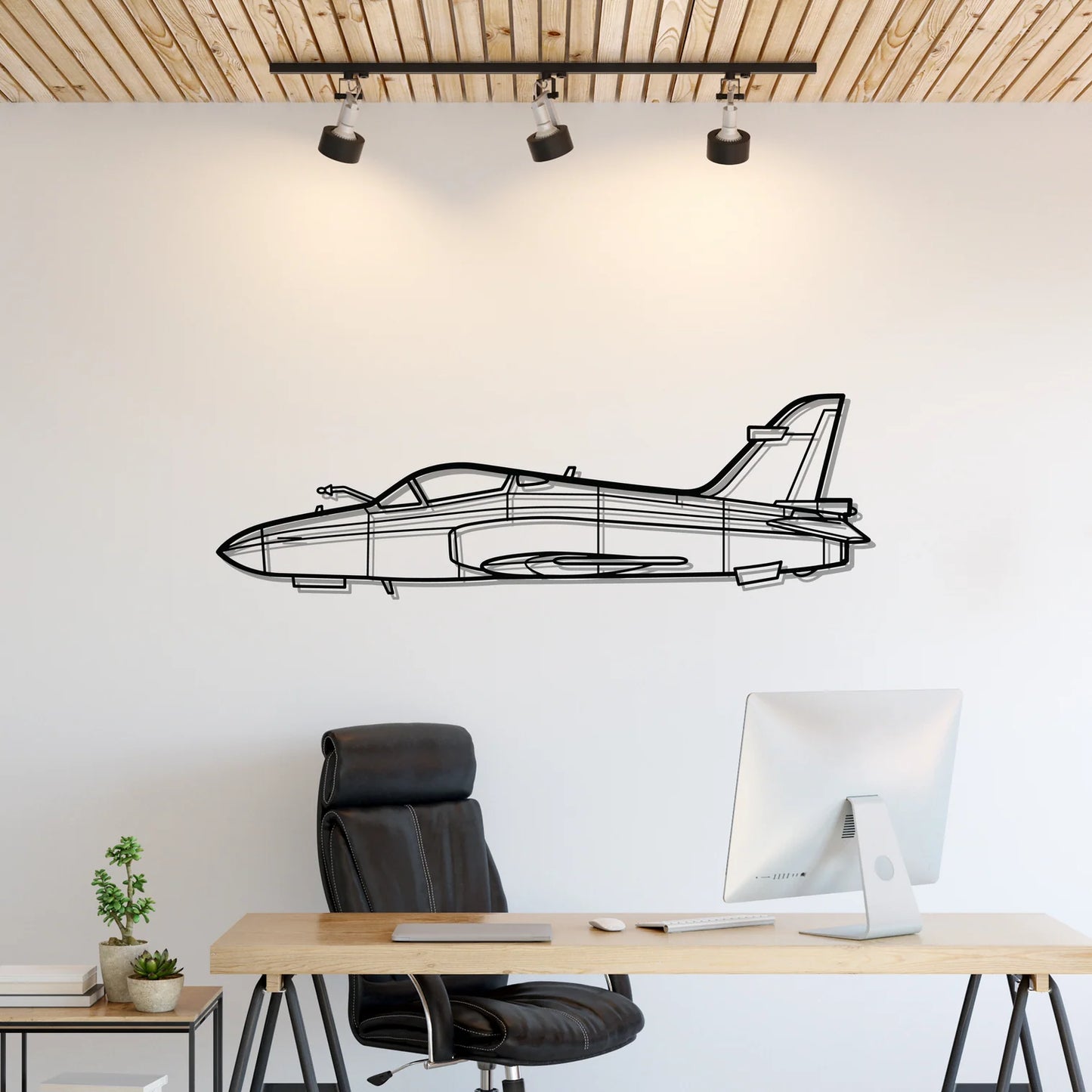 Hawk 200 Silhouette Metal Wall Art