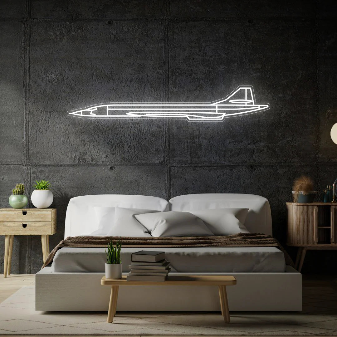 Concorde Neon Silhouette