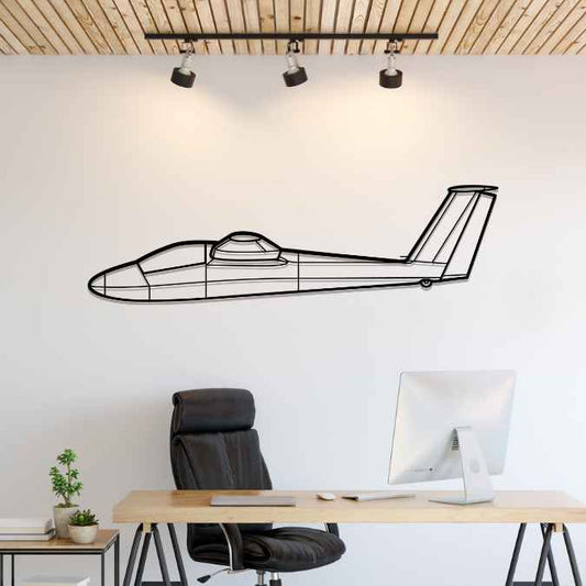 B-4 PC11 Silhouette Metal Wall Art