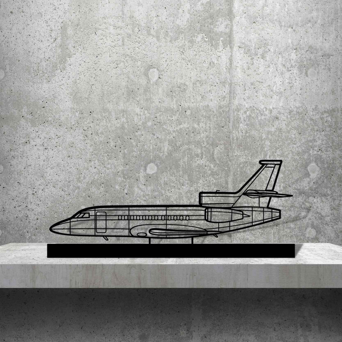 Falcon 900EX Silhouette Metal Art Stand