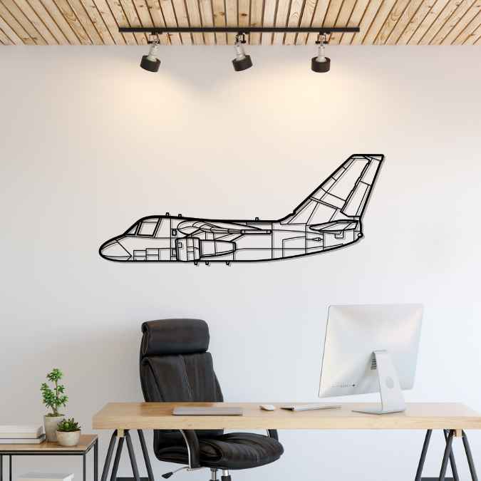 S-3 Viking Silhouette Metal Wall Art