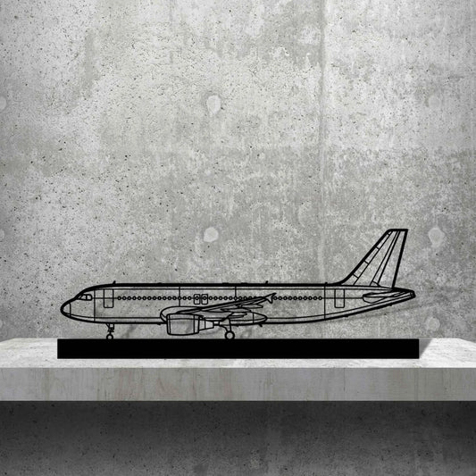 A320 CFM56 Silhouette Metal Art Stand