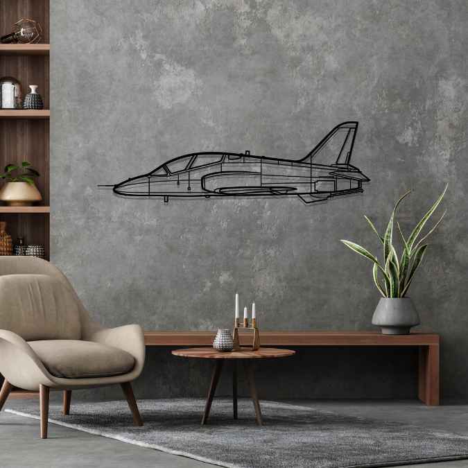 T-45C Goshawk Silhouette Metal Wall Art