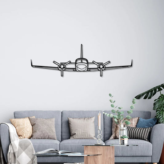 421C Front Silhouette Metal Wall Art