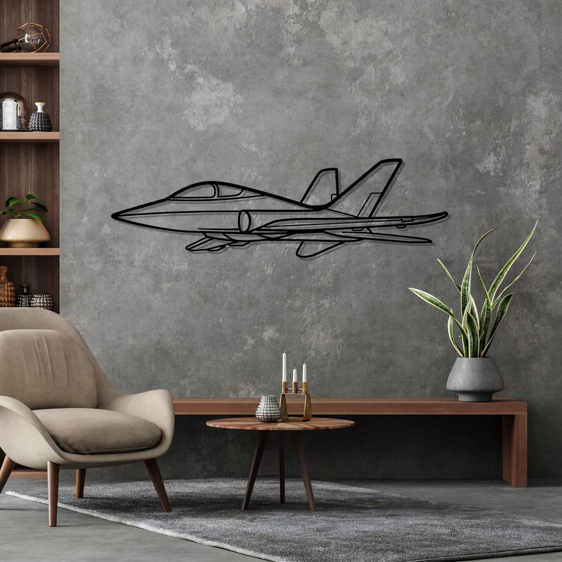 Super Scorpion Silhouette Metal Wall Art