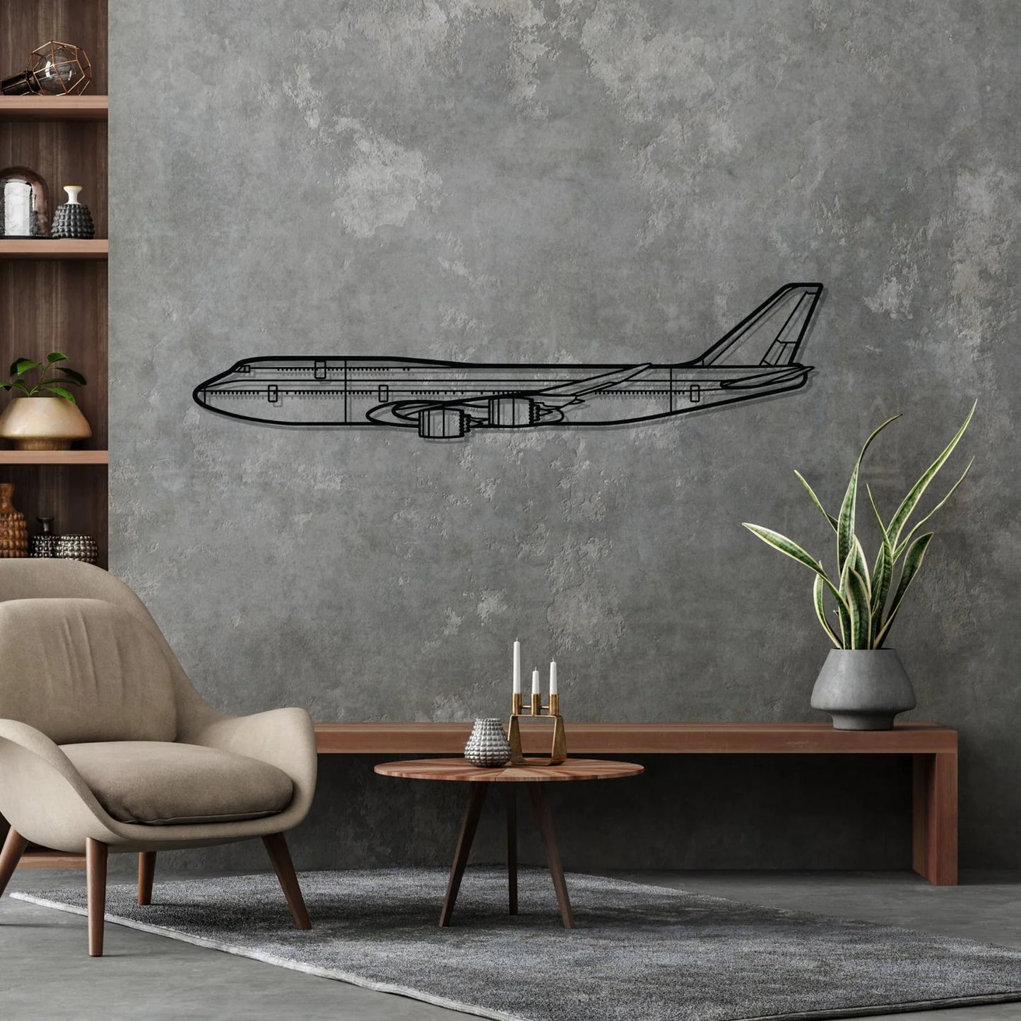 747-8 Silhouette Metal Wall Art