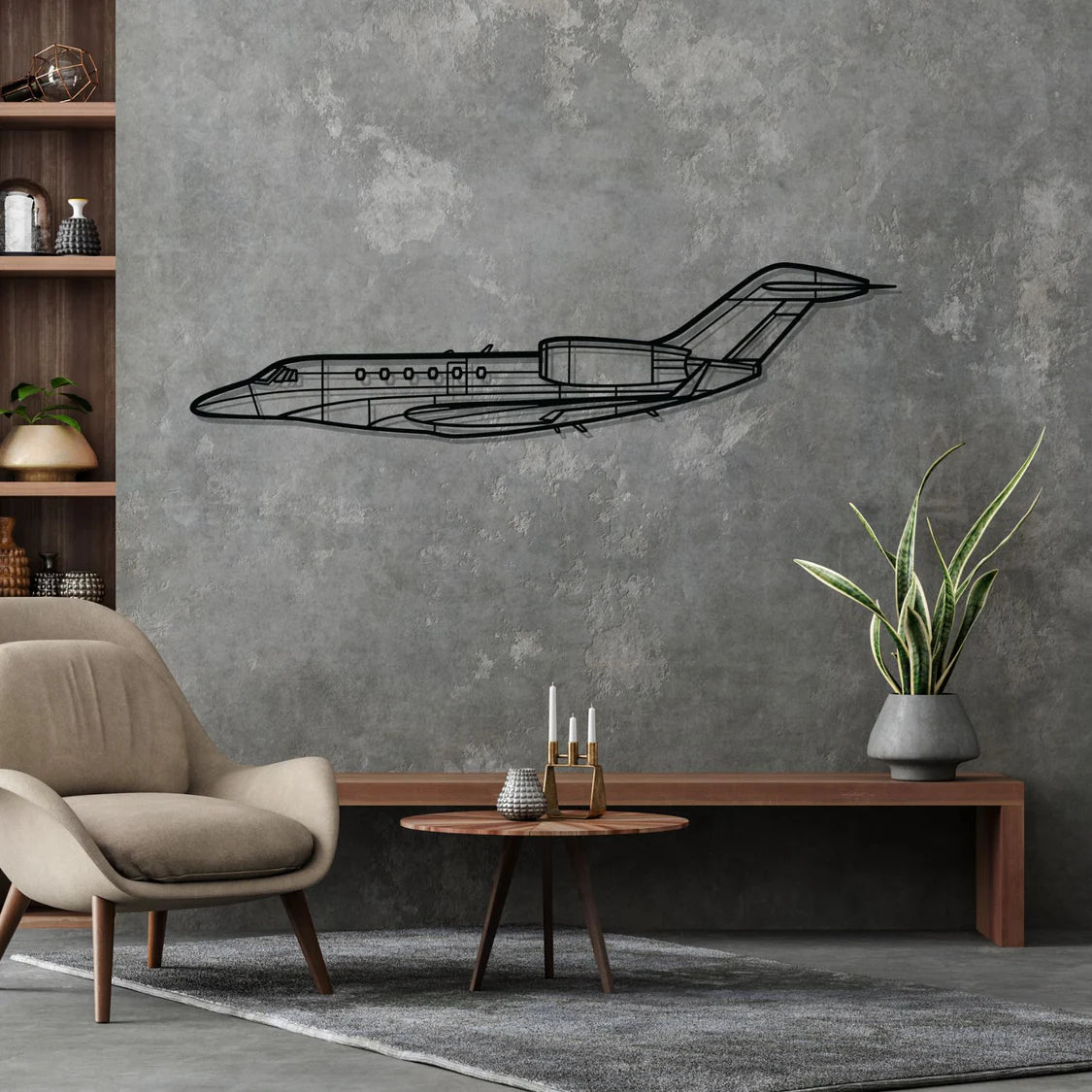 Citation X Silhouette Metal Wall Art