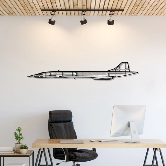 Concorde Silhouette Metal Wall Art