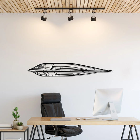 B-2 Spirit Stealth Bomber Silhouette Metal Wall Art