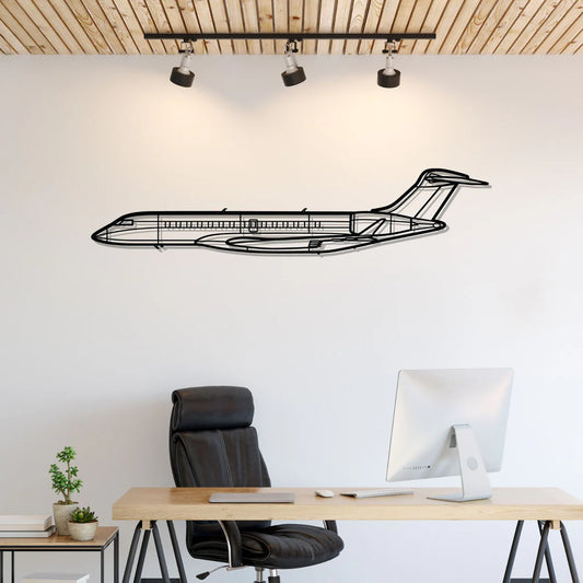 Global 7500 Silhouette Metal Wall Art