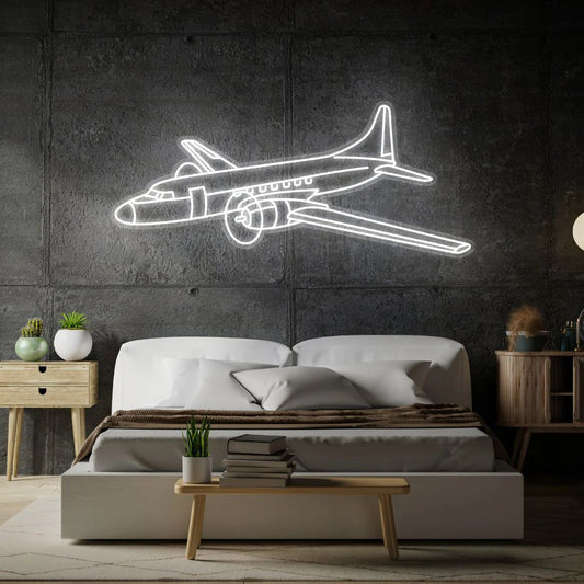 C-131 Samaritan 1956 Angle Neon Silhouette
