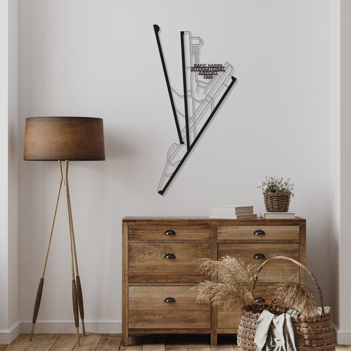 Beirut Rafic Hariri International Airport Metal Wall Art