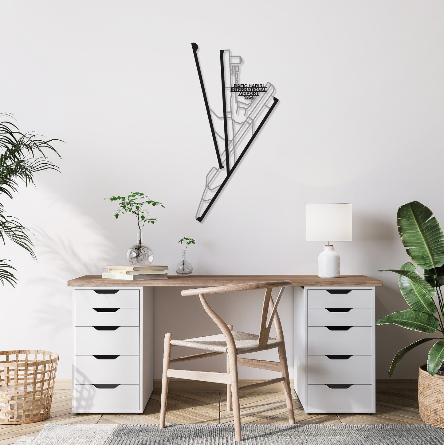 Beirut Rafic Hariri International Airport Metal Wall Art