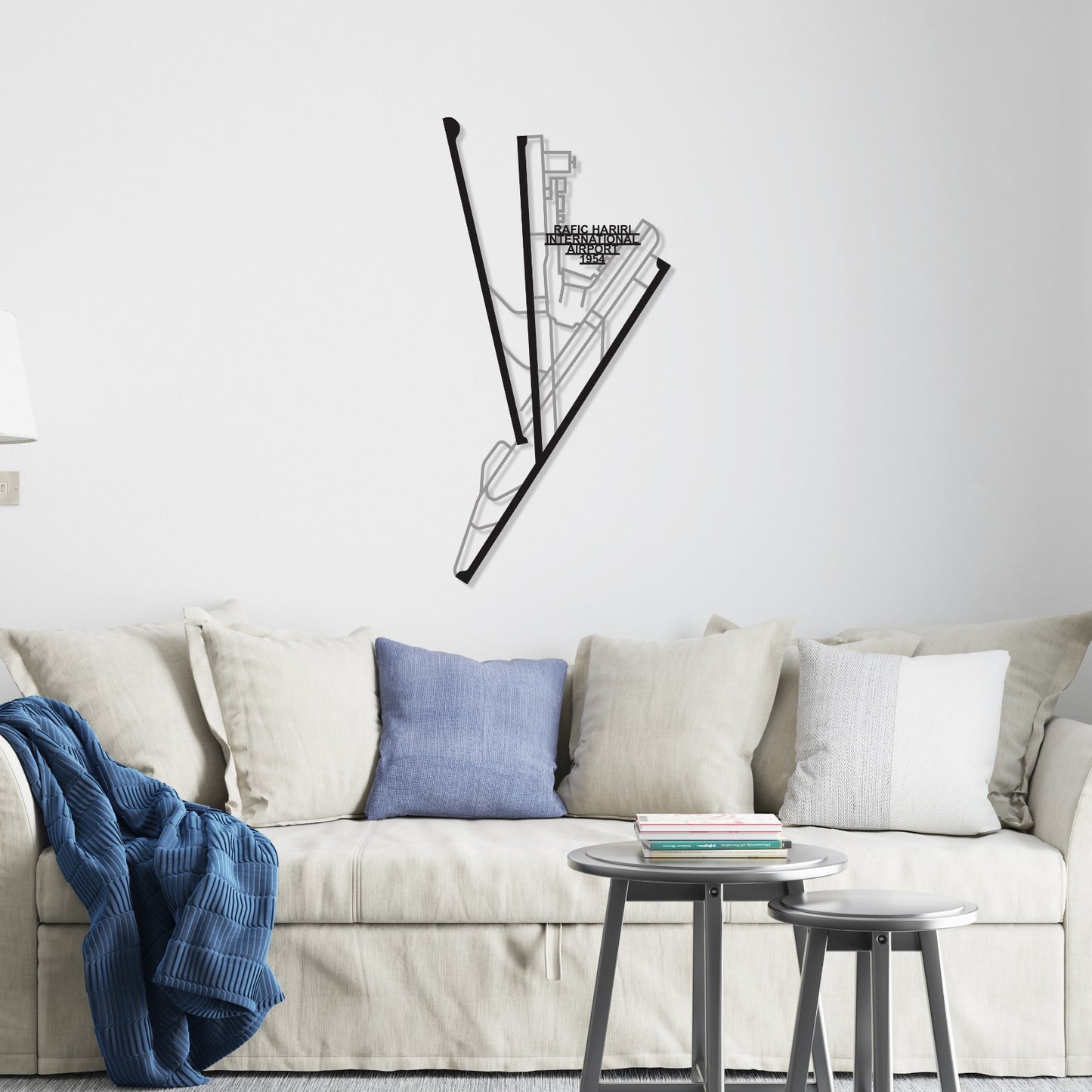 Beirut Rafic Hariri International Airport Metal Wall Art